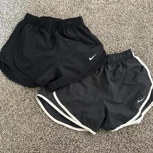 Black and gray Nike shorts